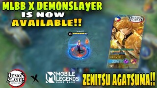 Zenitsu Agatsuma in MLBBxDemonSlayer!! Claim youra now!