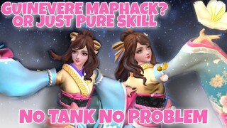 GUINEVERE MAPHACK? - SAKURA WISHES - NO TANK NO PROBLEM - MOBILE LEGENDS