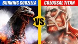 Burning Godzilla vs Colossal Titan | SPORE