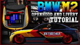 OPEN HOOD AND LIVERY BMW M2 TUTORIAL | Car Parking Multiplayer | New Update | zeti