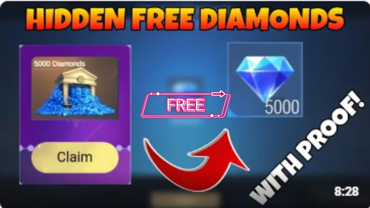FREE HIDDEN DIAMONDS in MOBILE LEGENDS | 5000 Diamonds Claim FREE