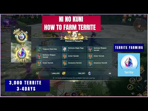 Ni no Kuni How to Farm 3,000 Territe in 3-4Days ( Tagalog )