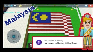 Making a Malaysian Flag - BlockMan Go | MIB