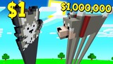 ถ้าเกิด!? บ้านหมาป่า คนจน $1 เหรียญ VS บ้านหมาป่า คนรวย $1,000,000 เหรียญ - Minecraft พากย์ไทย