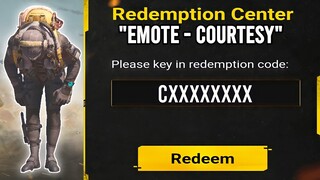 NEW EMOTE REDEMPTION CODE FOR GARENA! COURTESY EMOTE COD MOBILE