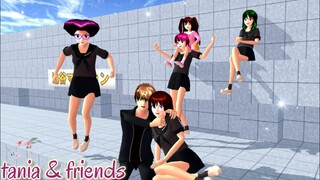 TANIA & FRIENDS #part 18 DRAMA SAKURA SCHOOL SIMULATOR | MUTIA ANIMASI | PEANUT BUTTER