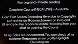 Ron Legrand Course Private Lending download