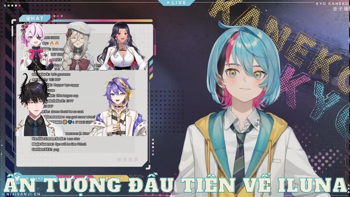[Vtuber Vietsub] Ấn tượng đầu tiên về ILUNA của Kyo Kaneko