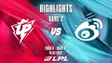UP vs WBG | Highlights - Game 2 | Tuần 5 Ngày 5 | LPL Mùa Xuân 2022