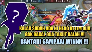 MESKI TEMEN SATU TIM ADA YANG AFK GAASSS TEROOSS.... OPTIMISS BISAA KALAU ADA NI HERO !!!!