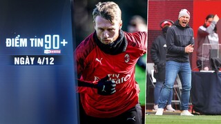 Điểm tin 90+ ngày 4/12 | Người hùng EURO 2020 nghỉ hết mùa; Man Utd sang Mỹ tìm trợ lý thay Carrick