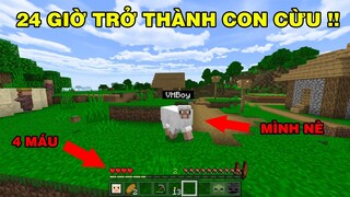 Thử Thách Sinh Tồn 1 Ngày | Trở Thành Con Cừu | TRONG MINECRAFT PE..!!