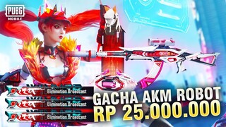 NEKAT TOP UP RP 25.000.000! BELI AKM  ROBOT TERBARU! KEREN BANGET! - PUBG MOBILE