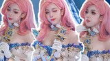 Learn about Ahri's three skills [Seraphine cos]