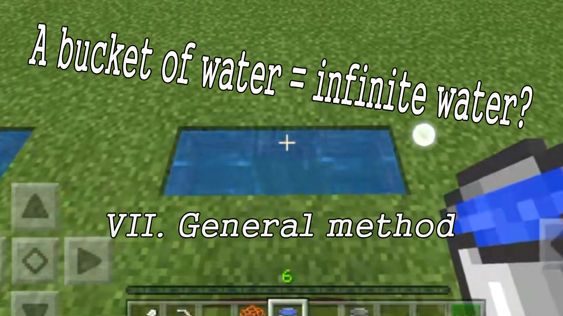 ways for water in Minecraft -