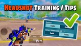 Top 6 Headshot and Hip-Fire Training Tips ✅❌ / Guide Tutorial | PUBG MOBILE / BGMI (Tips and Tricks)