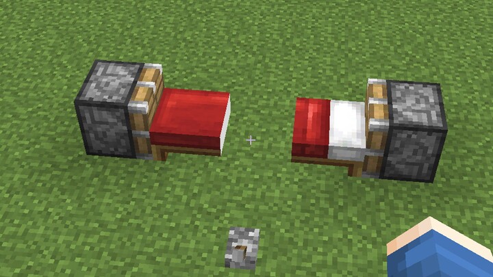 How to split the bed in two with a piston?
