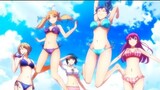 it's SHOW Time ,5 GirlS In ONE bEd 😳[ Ep 9 ] The Café Terrace and Its Goddesses [ Anime Movement ]