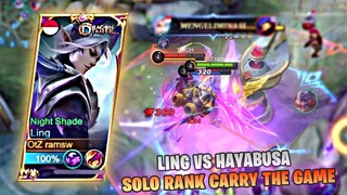 BANG MAIN LING BANG, SOLO RANK LING VS HAYABUSA, UDAH LAMA GAMAIN LING