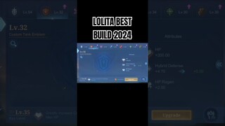 Lolita Best Build 2024 #shorts #mlbb