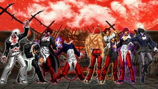 Flames Orochi Iori Team VS Flames Iori Yagami Team | M.U.G.E.N