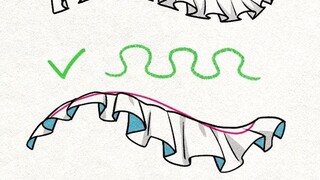 【kawaiisensei】Ajari Anda langkah demi langkah cara menggambar rok renda agar terlihat dinamis