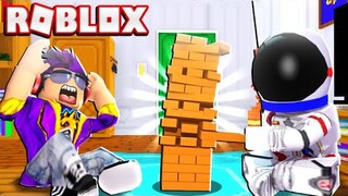 NightFoxx RAGES at ROBLOX JENGA!!