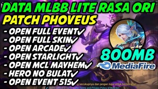 Data Mlbb Lite 800MB Fitur Sama Dengan Data ML 3Gb || Mobile Legends