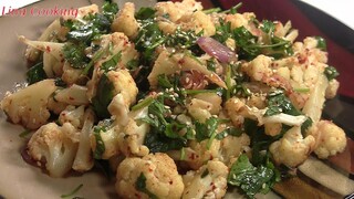 XÀ LÁCH BÔNG CẢI TRẮNG - CAULIFLOWER SALAD món ăn ngon thanh đạm dễ làm || Lina Cooking