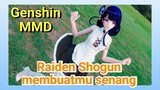 Raiden Shogun membuatmu senang [Genshin, MMD]