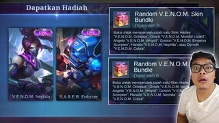 BURUAN LOGIN !! DI JAMIN DAPET SKIN VENOM DAN SABER GRATIS PERMANEN !! 2 SKIN SEKALIGUS !