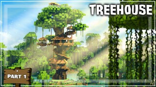 Minecraft: How to Build a Treehouse - (Tutorial #1)