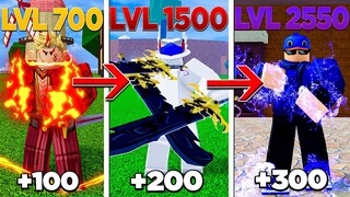 A CADA 100 LEVEIS EU VIRO UMA ADMIN DO BLOX FRUITS!