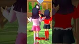 Hantu monster MiO Twin kembar👣 Sakura School Simulator Horror Ding Dong #shorts #viral #sojamere