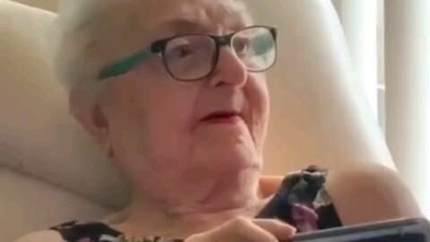 When you play Cardi B's song for your grandma...