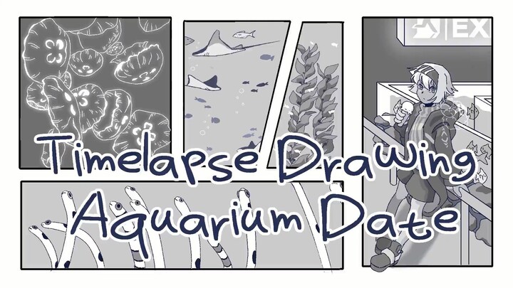 Aquarium Date Timelapse Drawing