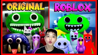 THE GARTEN OF BANBAN VERSI ORIGINAL VS ROBLOX !! Feat @sapipurba Roblox