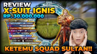 REVIEW SKIN XSUIT IGNIS SENILAI 30 JUTA BISA NAIK SINGA , MALAH KETEMU SQUAD SULTAN !! - PUBG MOBILE