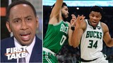 First Take | Stephen A. claimed that Giannis is the BEST player in the NBA after Bucks def. Celtics