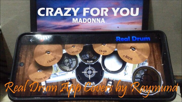 MADONNA - CRAZY FOR YOU | Real Drum App Covers by Raymund