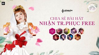 Nhận Trang Phục Free - Trao Yêu Thương - Tuần Phái Đẹp 20/10 - Garena Liên Quân Mobile