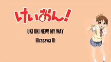 hirasawa ui UKI UKI NEW! MY WAY ( Kanji / Romanji / Indonesia )