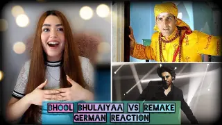 Bhool Bhulaiyaa Title Track VS Remake | German Reaction