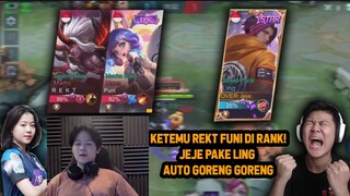 REAKSI REKT FUNI KETEMU LING JEJE DI RANKED ! REKT PAKE MARTIS NMA - Mobile Legends