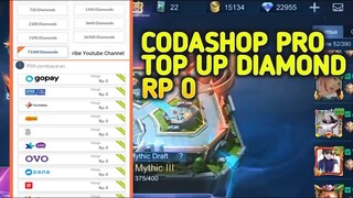 KODE CODASHOP PRO GRATIS TOP UP DIAMOND RP 0 MOBILE LEGEND MEMBUKTIKAN