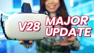 MAJOR Quest 2 Update! Oculus Air Link, 120Hz, Infinite Office, Keyboard & Desk in VR (v28)