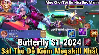 Butterfly S1-2024 Liên Quân Mobile Cách Chơi Lên Đồ Phù Hiệu Bảng Ngọc Cho Butterfly S1 2024 Đi Rừng