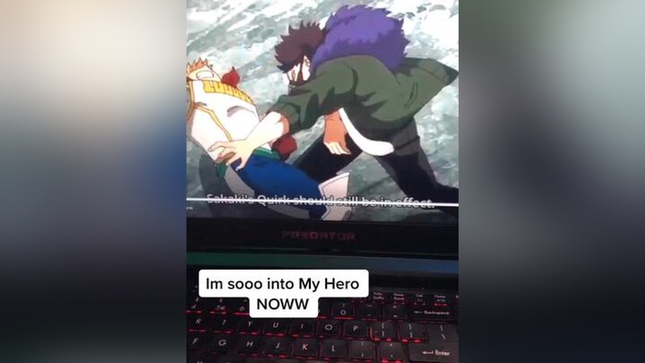 He’s A Savageeeee bokunoheroacademia myheroacademia anime weeb