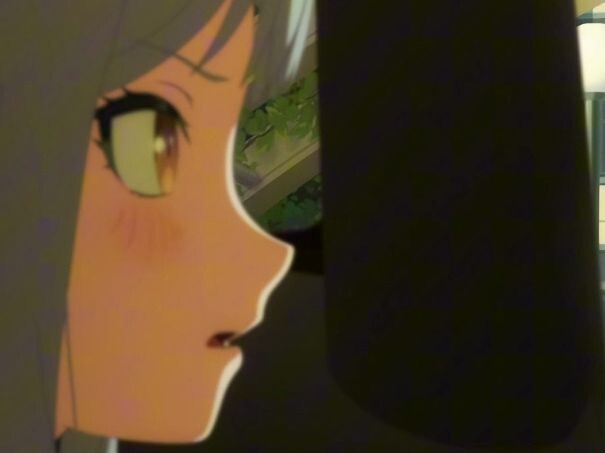 In case you didn't see Shoko's expression when he saw Aine rushing straight to the back seat of his 