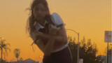 16-year-old dance cover of I AM｜Fu music is all fairy music! California sunset is so beautiful